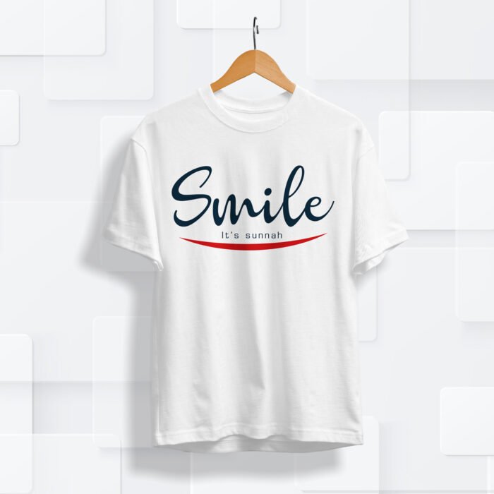 Smile - It's Sunnah | Printed T-Shirt - Image 2