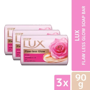 Lux Flawless Glow Soap Bar 90gm (Bundle of 3)