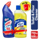 Harpic Toilet Cleaner 750ml and Lizol Citrus 500 ml Combo